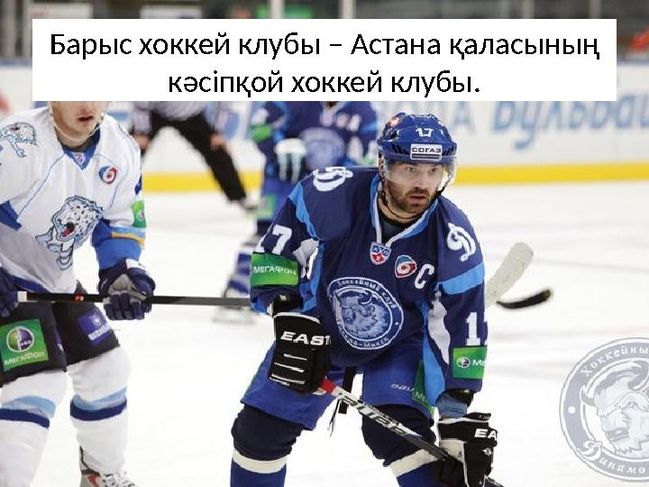Барыс хоккей клубы – Астана қаласының кәсіпқой хоккей клубы.