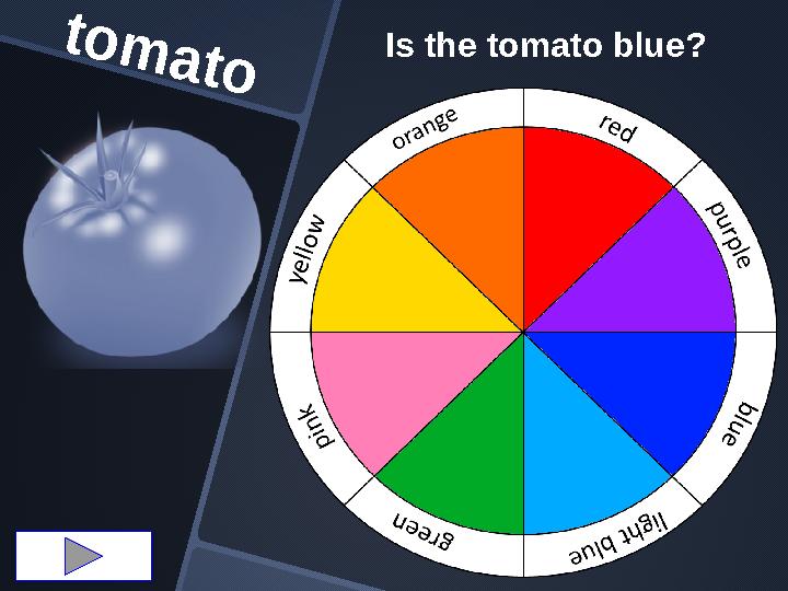 tom ato Is the tomato blue?