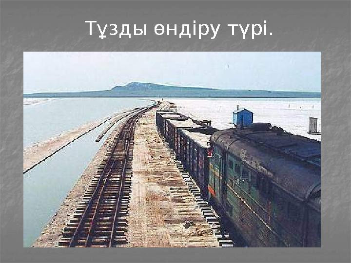 Тұзды өндіру түрі.