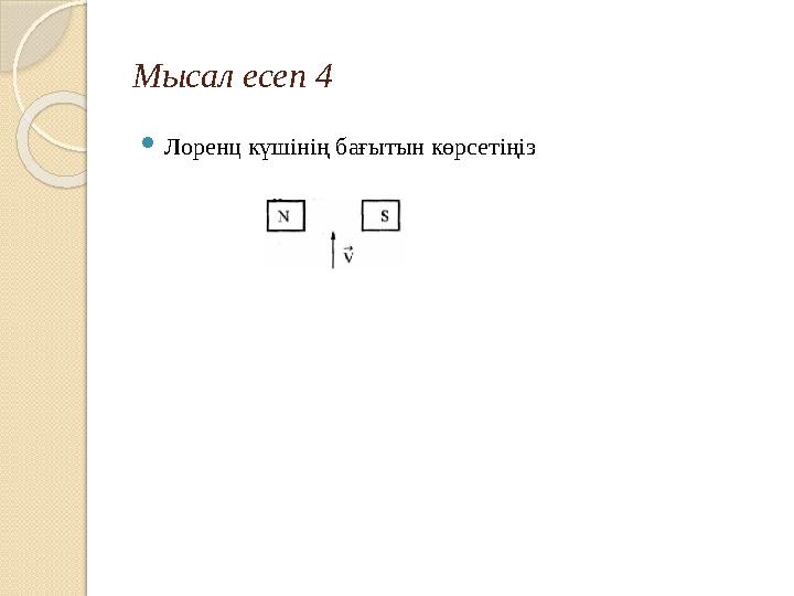 Мысал есеп 4 Лоренц күшінің бағытын көрсетіңіз