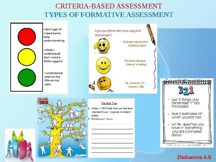 Zhubanova A.B CRITERIA-BASED ASSESSMENT TYPES OF FORMATIVE ASSESSMENT