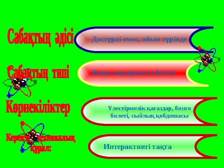 Үлестірмелік қағаздар, бинго билеті, сыйлық қобдишасы Дәстүрлі емес, ойын түрінде Жаңа тақырыпты бекіту Интерактивті тақта