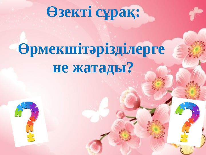 Өзекті сұрақ: Өрмекшітәрізділерге не жатады?