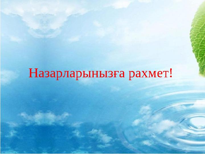 Назарларынызға рахмет!