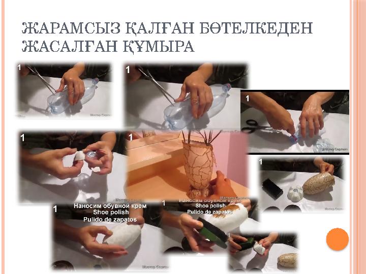 ЖАРАМСЫЗ ҚАЛҒАН БӨТЕЛКЕДЕН ЖАСАЛҒАН ҚҰМЫРА