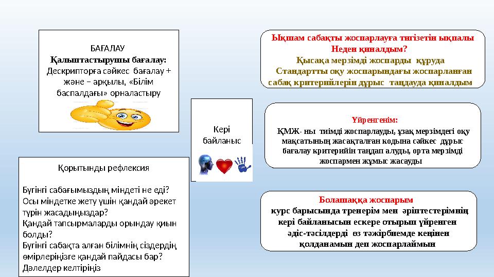 Ықшам сабақты жоспарлауға тигізетін ықпалы Неден қиналдым? Қысақа мерзімді жоспарды құруда Стандартты оқу жоспарындағы жо