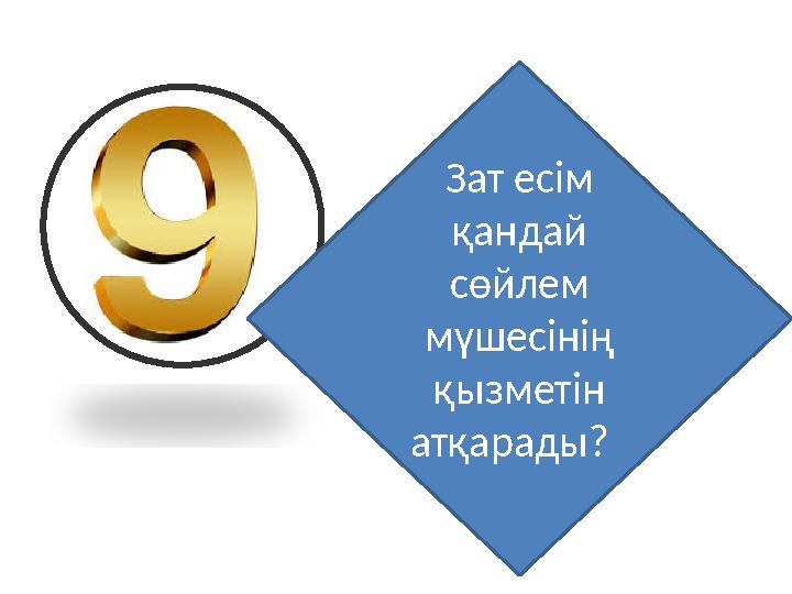 Зат есім қандай сөйлем мүшесінің қызметін атқарады?