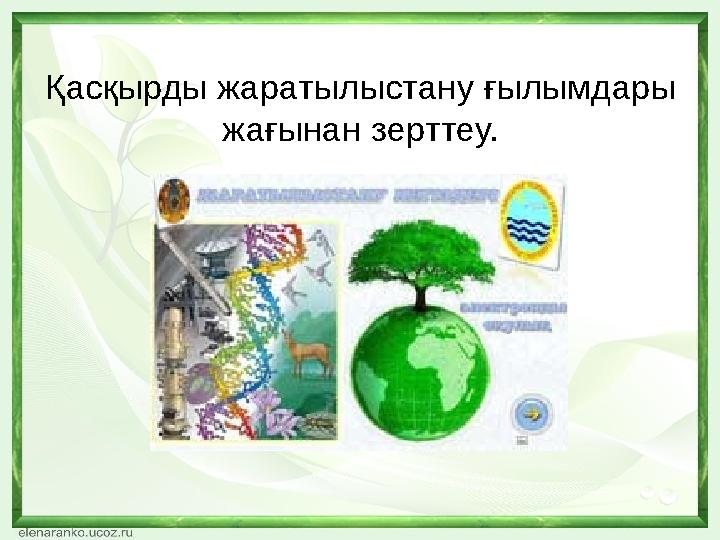 Қасқырды жаратылыстану ғылымдары жағынан зерттеу.