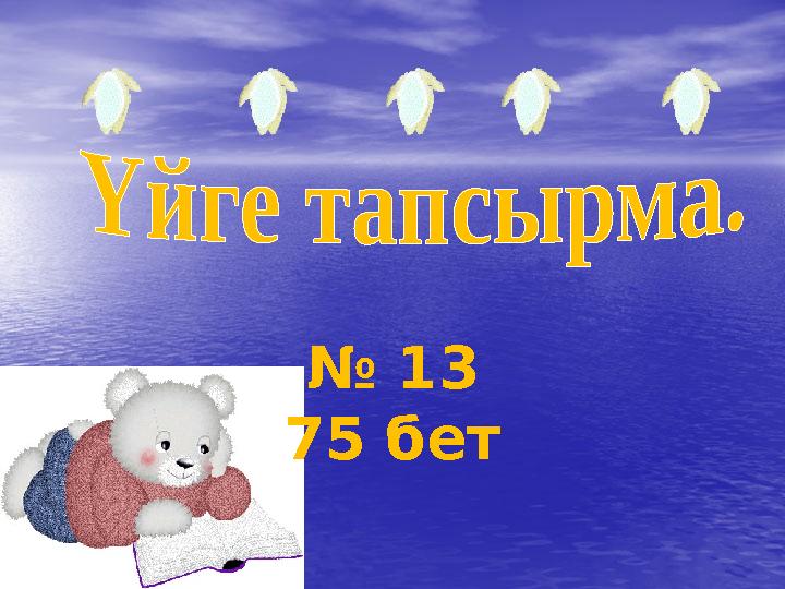 № 13 75 бет