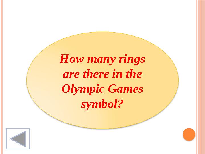 How many rings are there in the Olympic Games symbol?