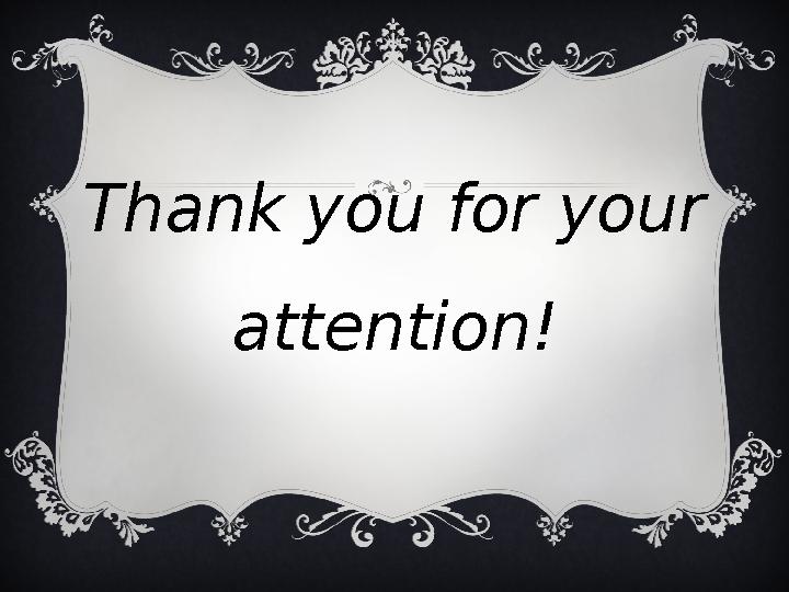 Thank you for your attention!