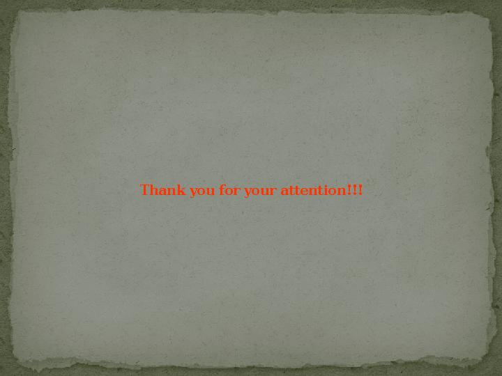 Thank you for your attention!!!