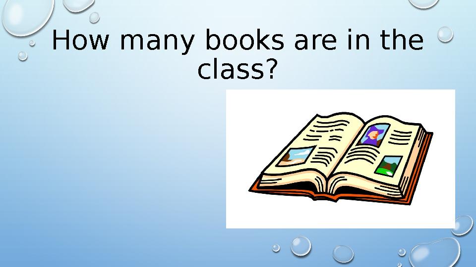 How many books are in the class?