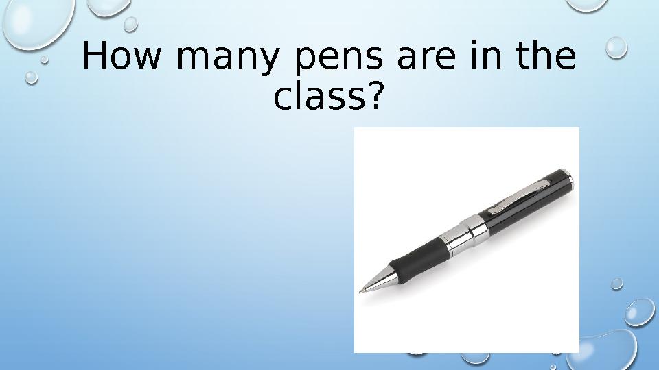 How many pens are in the class?