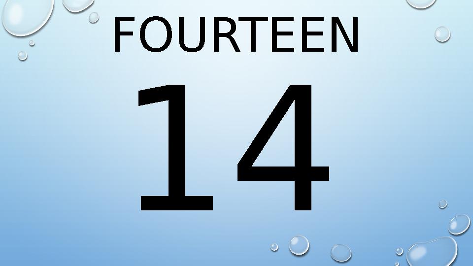 FOURTEEN 14