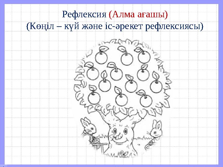 Рефлексия (Алма ағашы) (Көңіл – күй және іс-әрекет рефлексиясы)