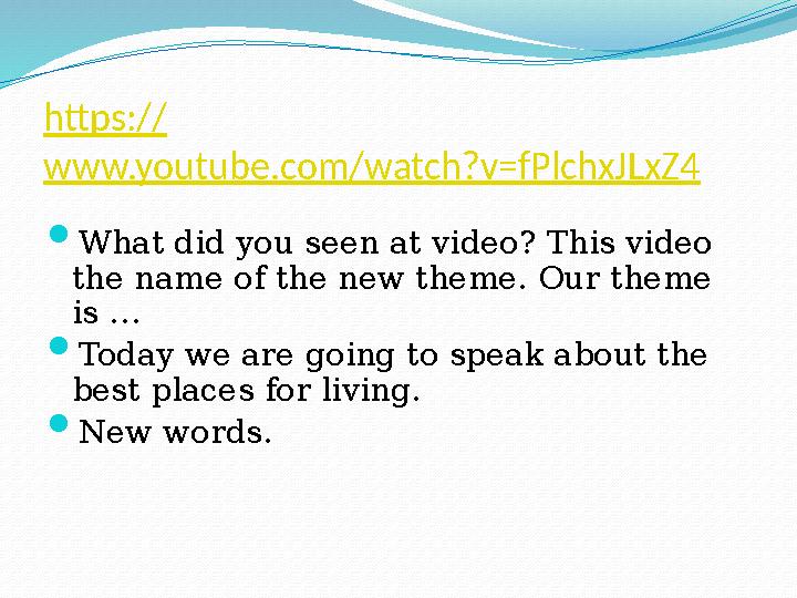 https:// www.youtube.com/watch?v=fPlchxJLxZ4  What did you seen at video? This video the name of the new theme. Our theme is