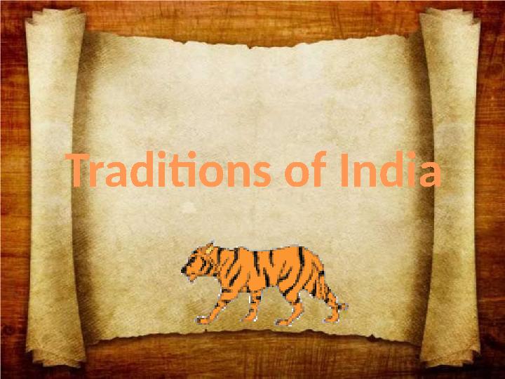 Traditions of India