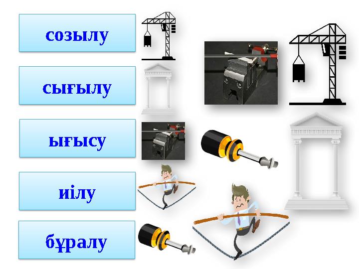 созылу сығылу ығысу иілу бұралу