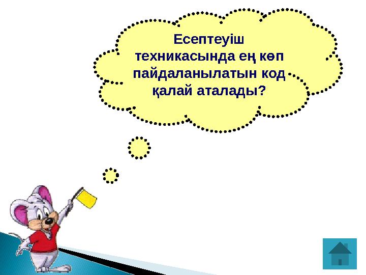 Есептеуіш техникасында ең көп пайдаланылатын код қалай аталады?