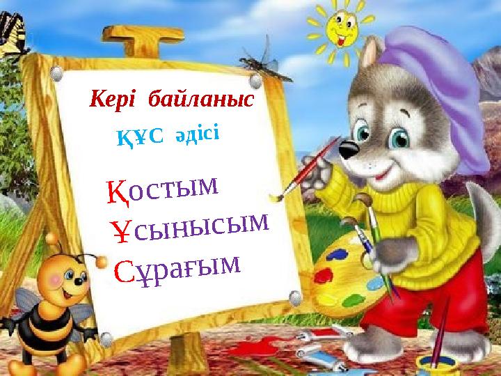 Кері байланысҚ Ұ С ә д іс і Қ о с т ы м Ұ с ы н ы с ы м С ұ р а ғ ы м