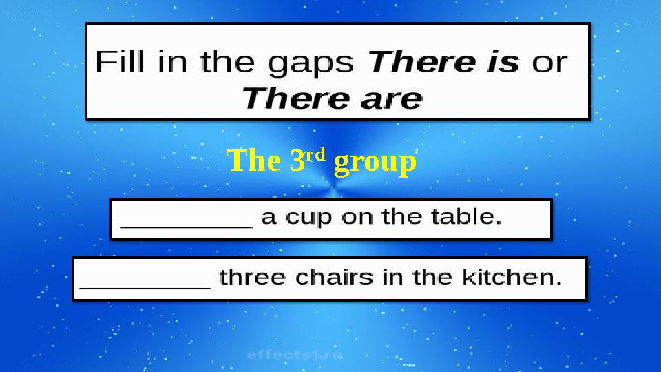 The 3 rd group