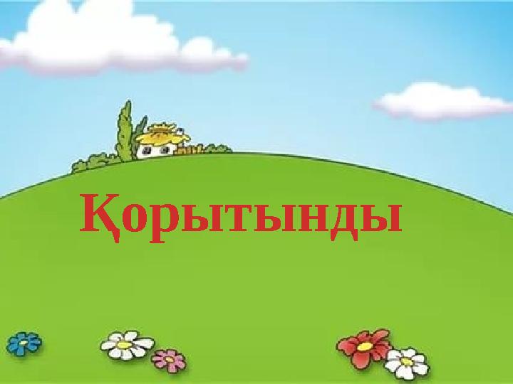 Қорытынды