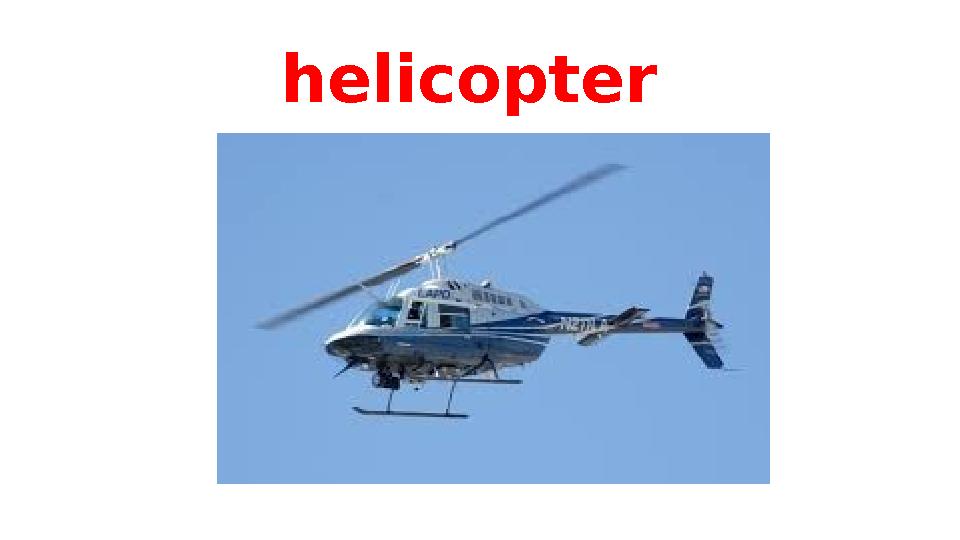 helicopter