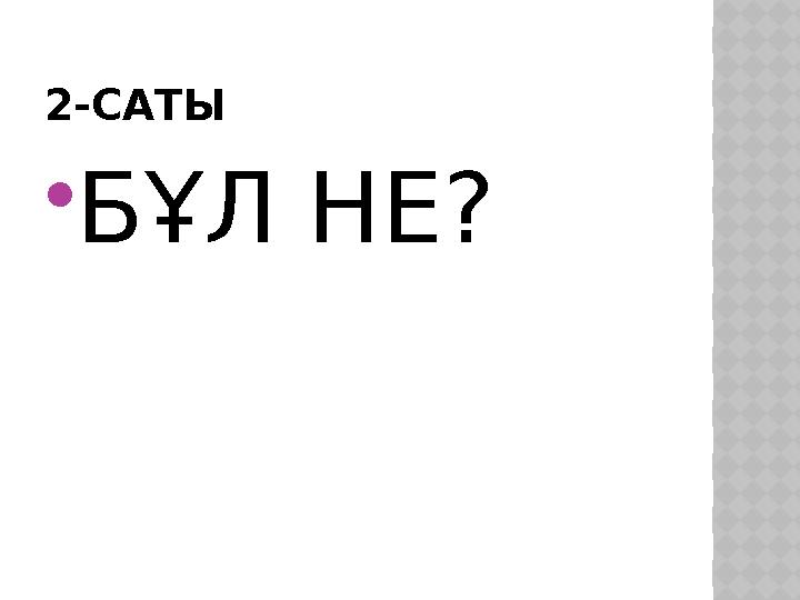 2-САТЫ  БҰЛ НЕ?