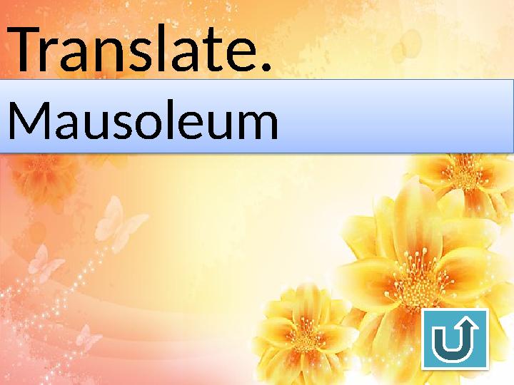 Mausoleum Translate.