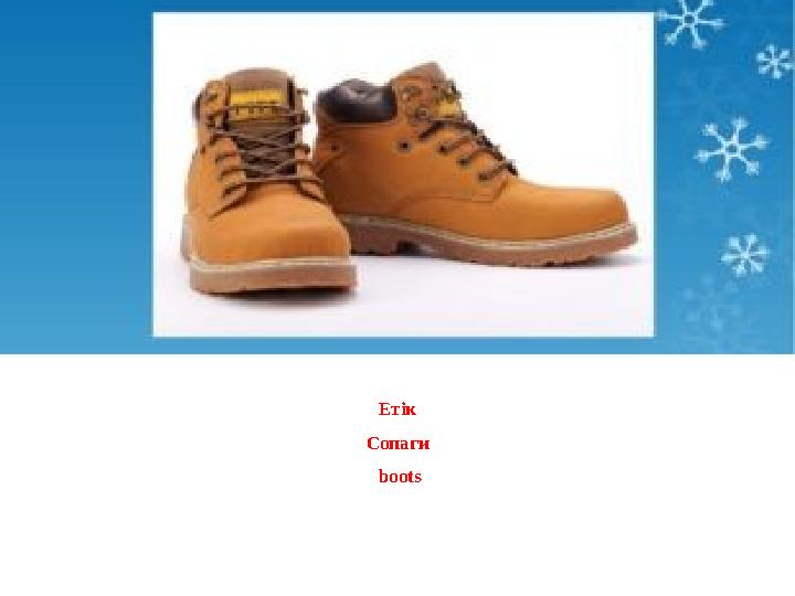 Етік Сопаги boots