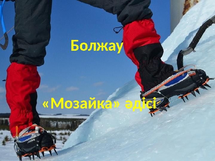 Болжау «Мозайка» әдісі