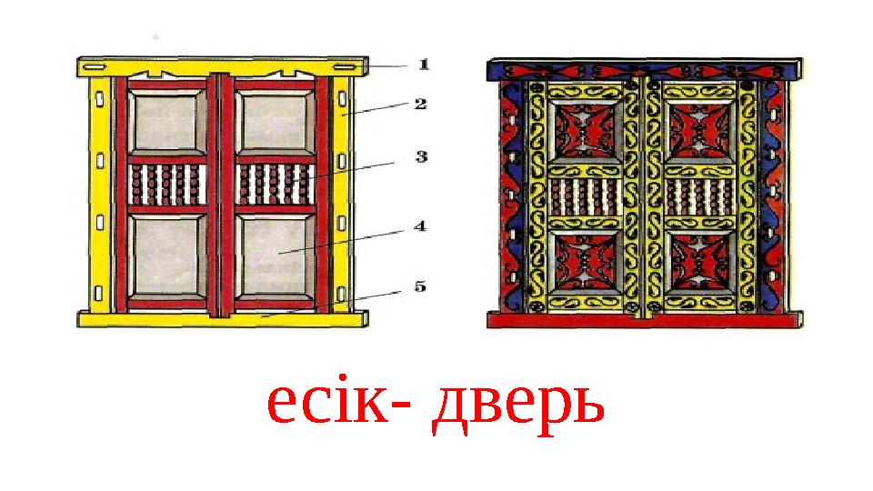 есік- дверь