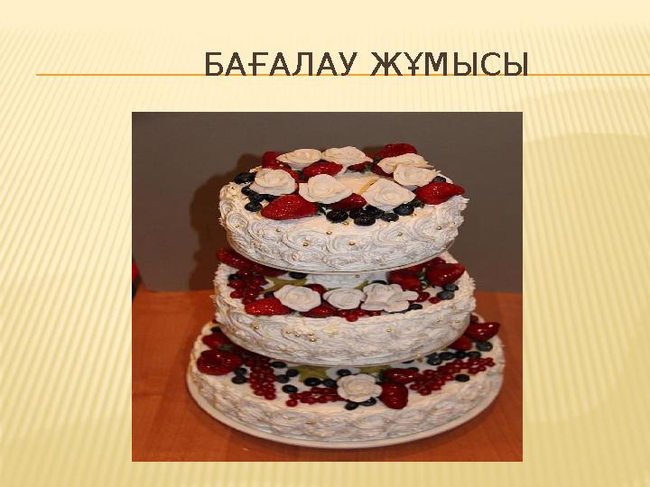 БАҒАЛАУ ЖҰМЫСЫ