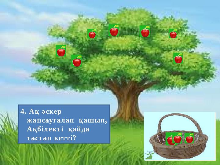 4. Ақ әскер жансауғалап қашып, Ақбілекті қайда тастап кетті?