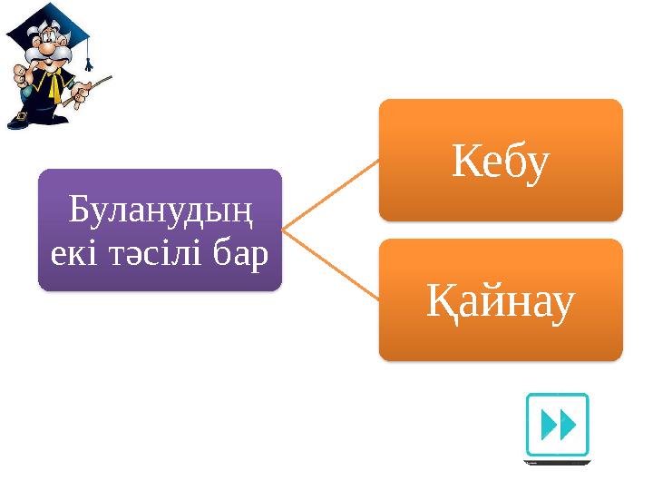 Буланудың екі тәсілі бар Кебу Қайнау