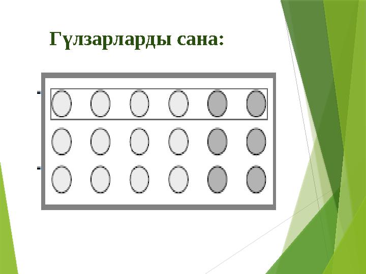 Гүлзарларды сана: