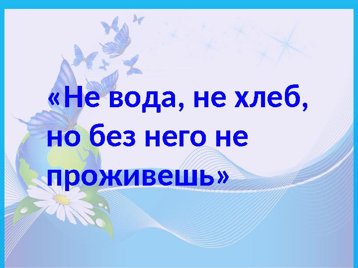 «Не вода, не хлеб, но без него не проживешь»