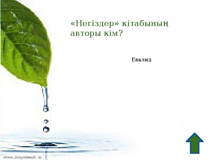 «Негіздер» кітабының авторы кім? Евклид