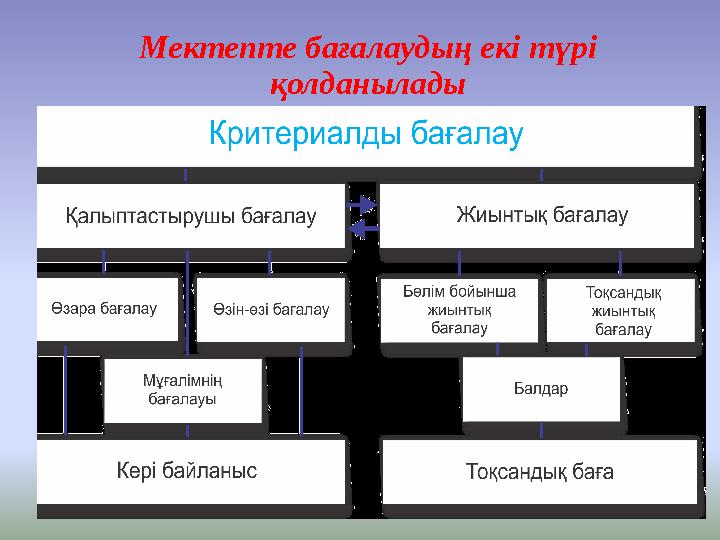 Мектепте бағалаудың екі түрі қолданылады