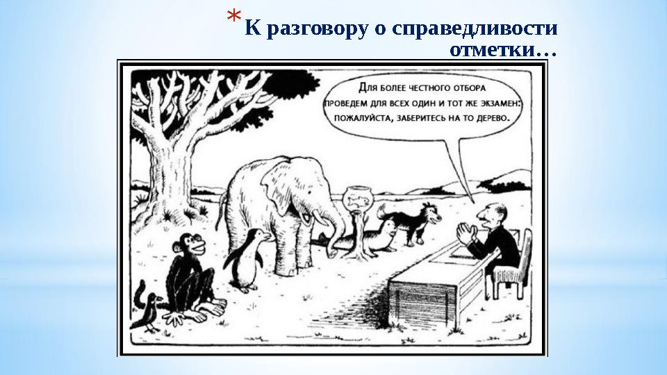 *К разговору о справедливости отметки…