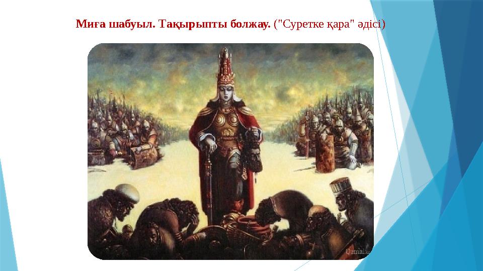 Миға шабуыл. Тақырыпты болжау. ("Суретке қара" әдісі)