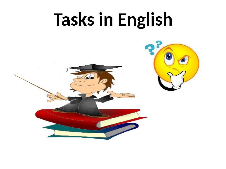 Tasks in English