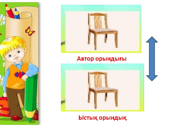 Автор орындығы Ыстық орындық