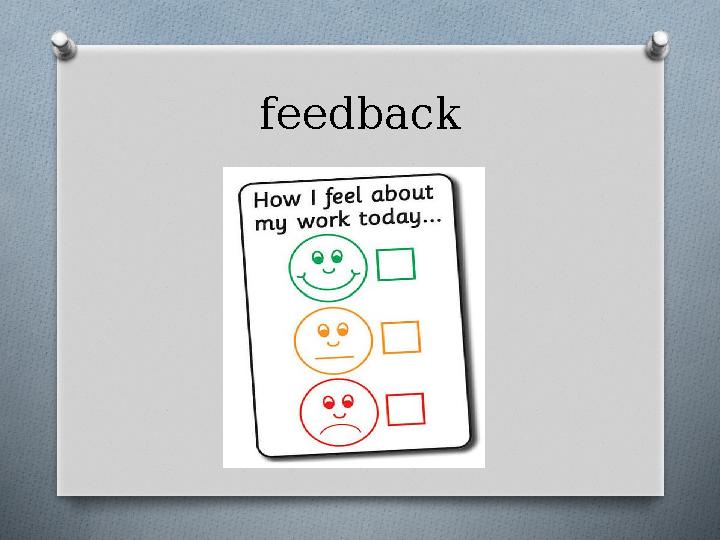 feedback