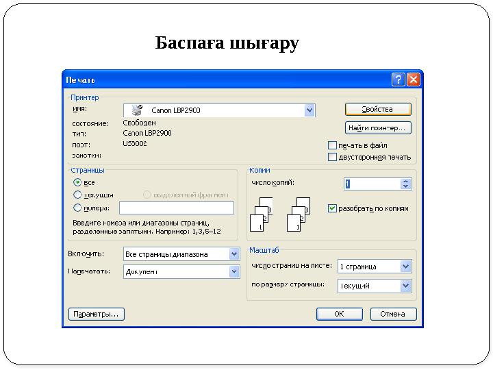 Баспаға шығару