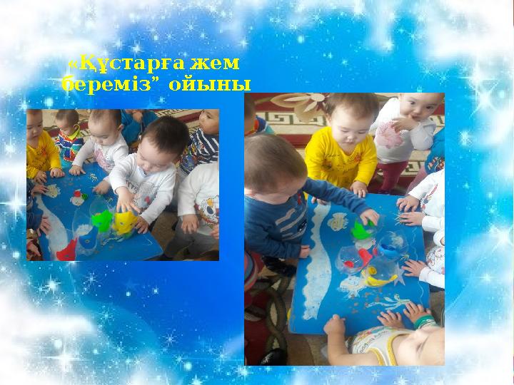 « Құстарғажем ” береміз ойыны