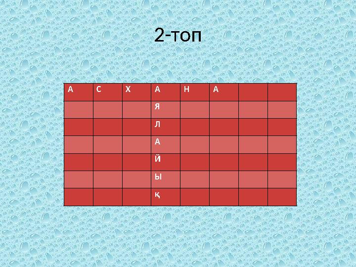 2-топ А С Х А Н А Я Л А Й Ы қ