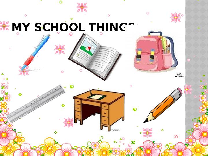 MY SCHOOL THINGS