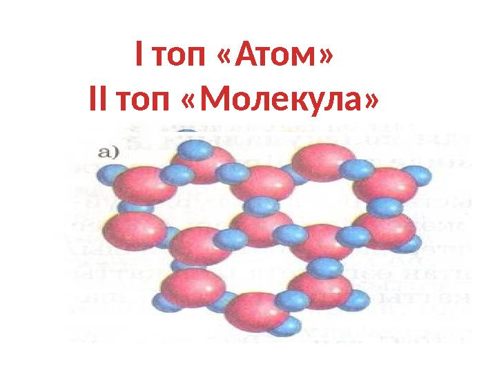 I топ «Атом» II топ «Молекула»